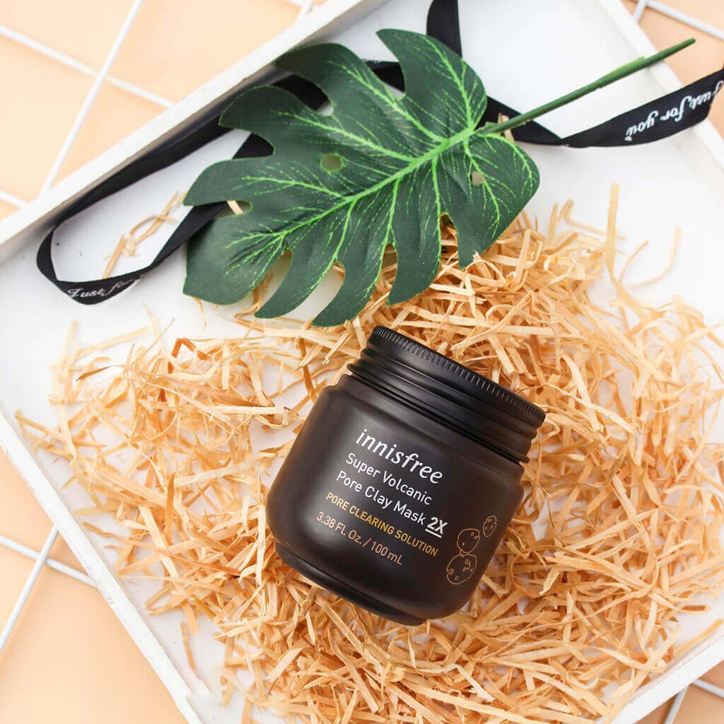 Mặt Nạ Tro Núi Lửa Trị Mụn Đầu Đen Innisfree Super Volcanic Pore Clay Mask 2X
