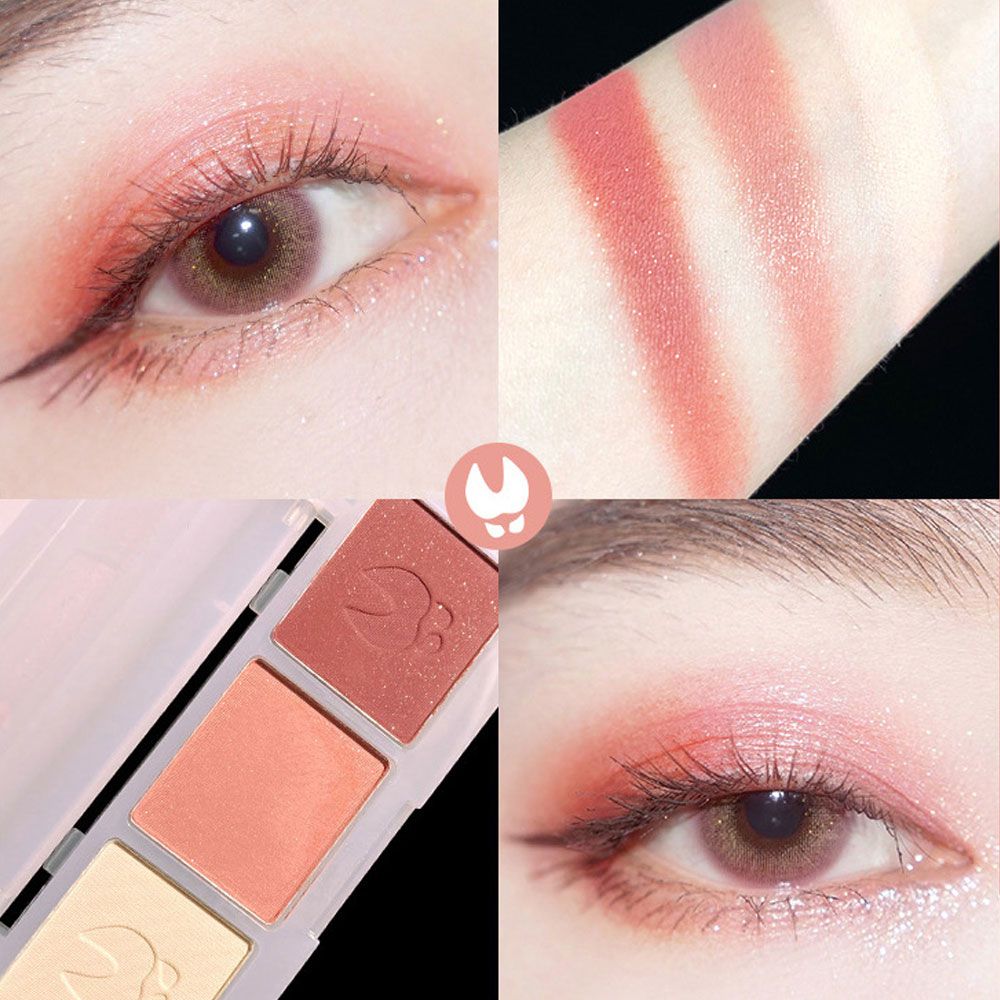 Bảng Phấn Mắt 3 Ô Màu Cute Claw Three-Color Eyeshadow Palette Nội Địa Trung Chính Hãng