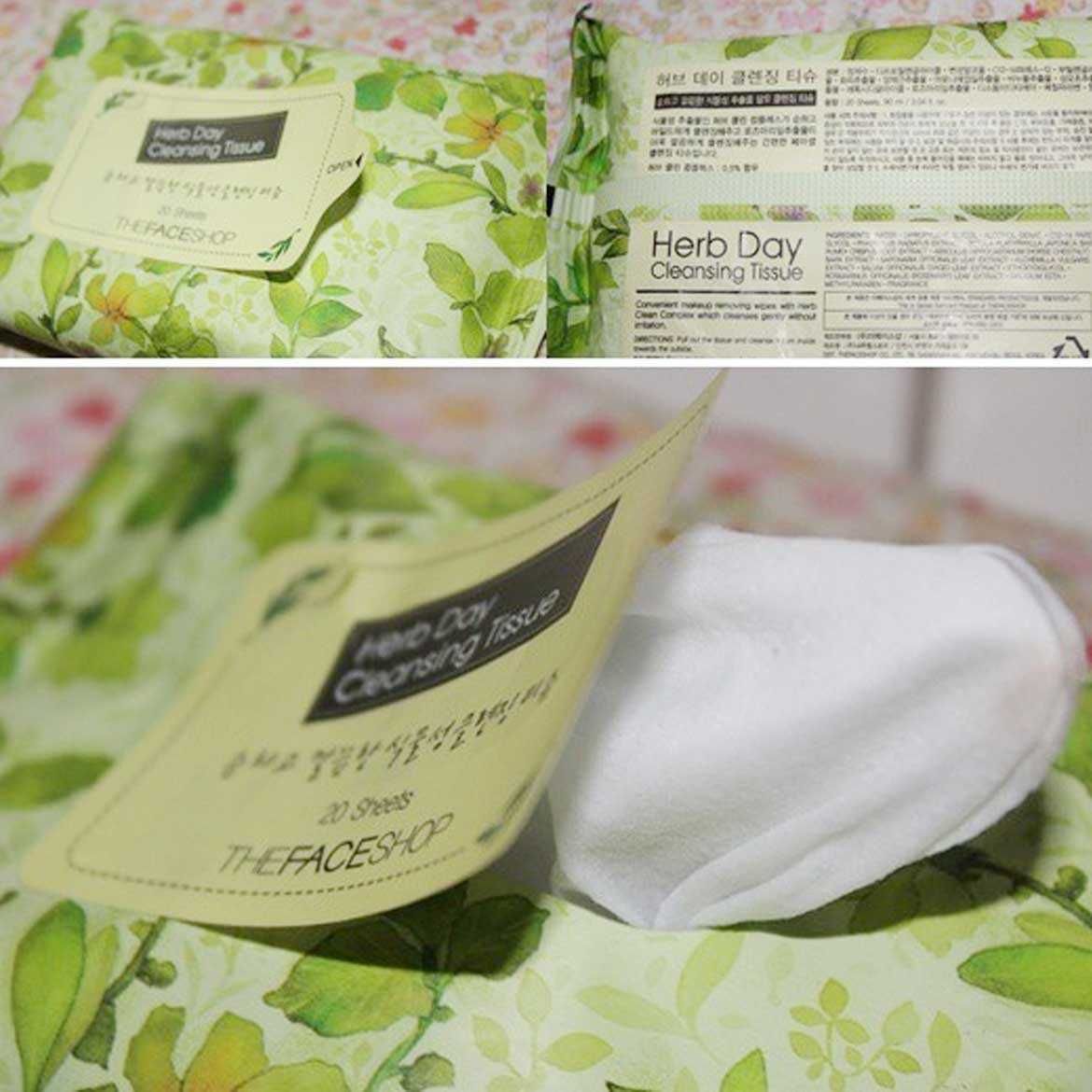 Khăn Giấy Tẩy Trang The Face Shop Herbday