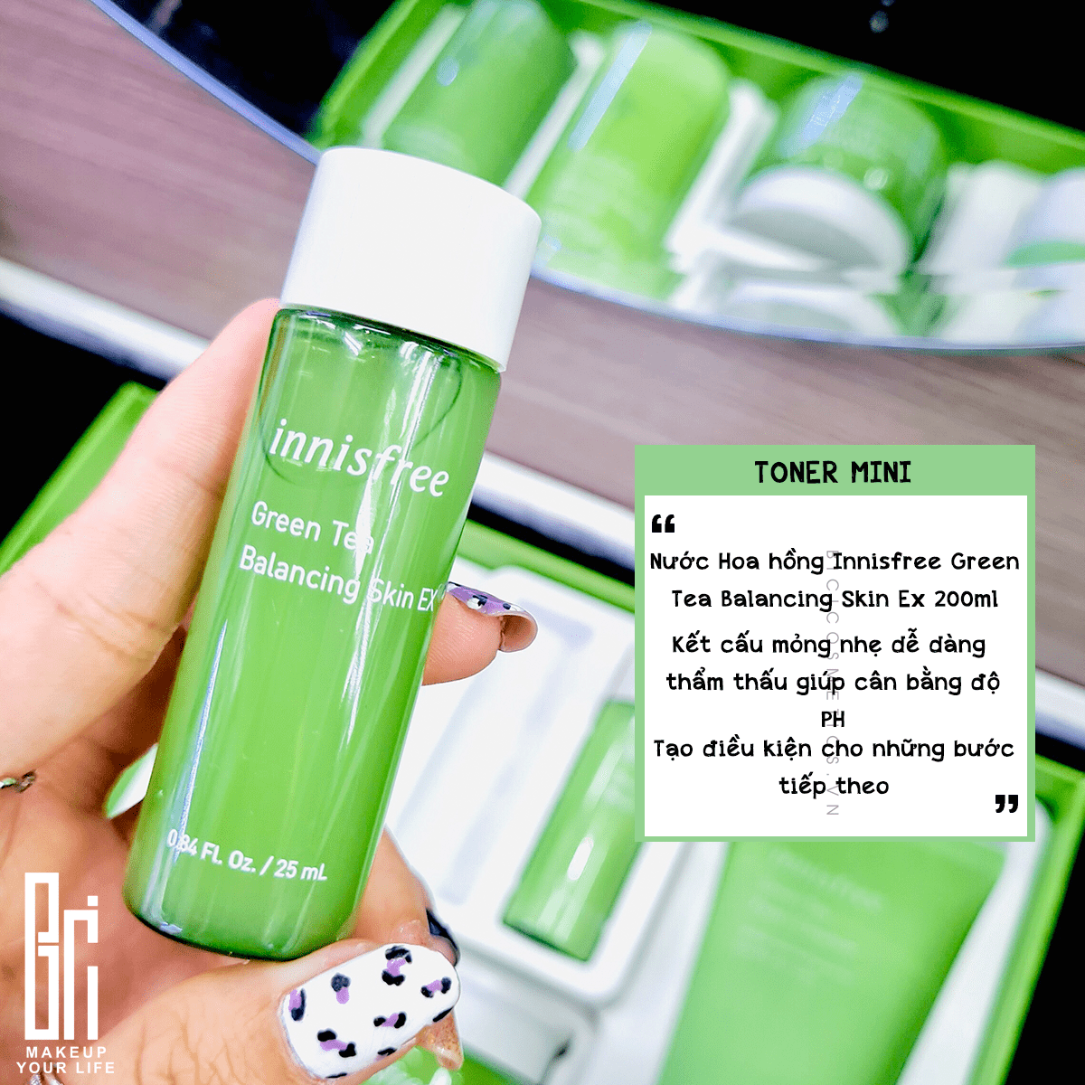 Bộ Chăm Sóc Da Innisfree Green Tea Balancing Skin Care Trio Set EX 6 Items ( Travel Exclusive)