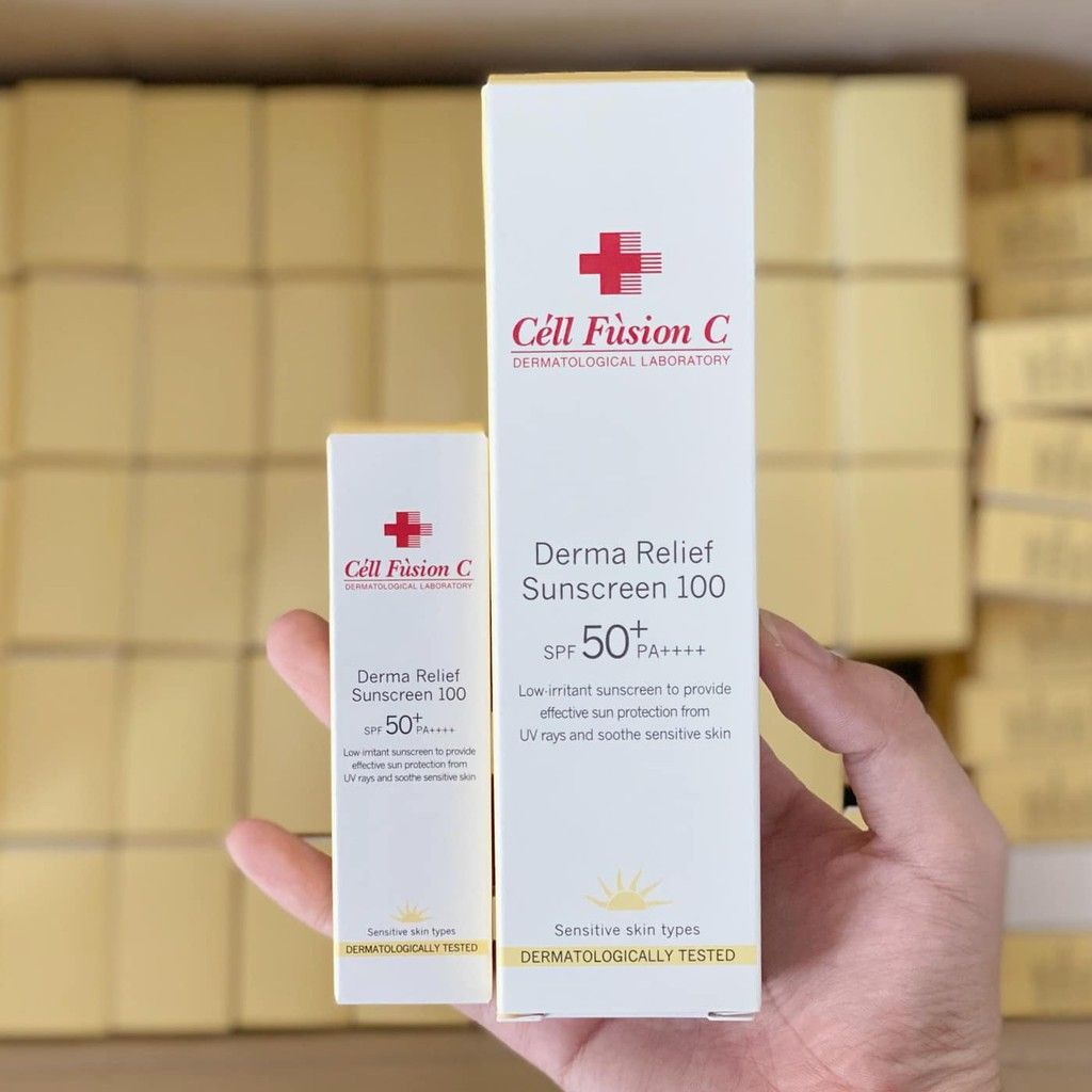 Kem Chống Nắng Cho Da Nhạy Cảm Cell Fusion C Derma Relief Sunscreen SPF50+ PA++++