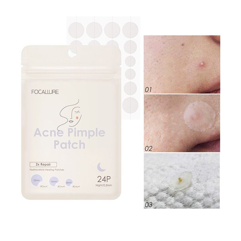  Miếng Dán Mụn Sưng Đỏ, Đẩy Cồi Mụn FOCALLURE Acne Pimple Patch 24P | FA-186 