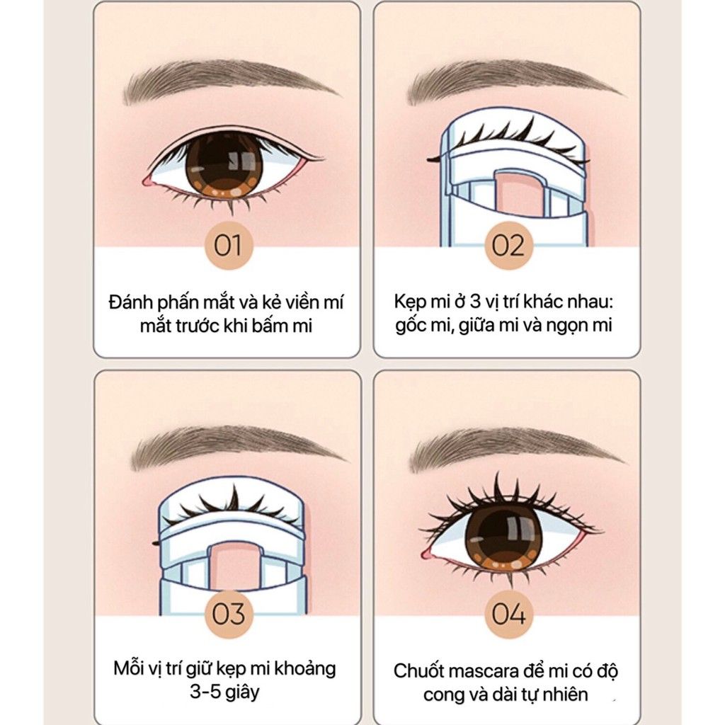 Bấm Mi Chân Mèo Xinh Xắn Cat Eyelash Curler PHUK38 NĐT