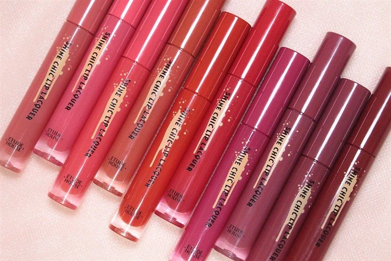 Son kem dạng tint Etude House Shine Chic Lip Lacquer x Red Velvet
