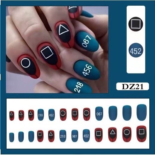 (Update Liên Tục) Set 24 Móng Tay Giả Nails Box Kèm Keo Dán Nội Đia Trung