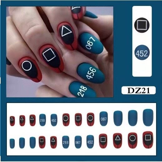  (Update Liên Tục) Set 24 Móng Tay Giả Nails Box Kèm Keo Dán Nội Đia Trung 