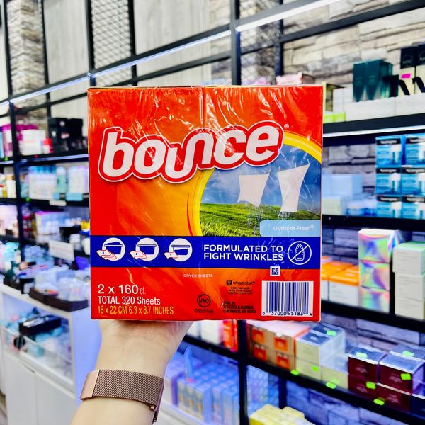  (Có Bán Lẻ) Giấy Thơm Quần Áo, Chống Ẩm Mốc BOUNCE 4 In 1 Dryer Sheets Mỹ 