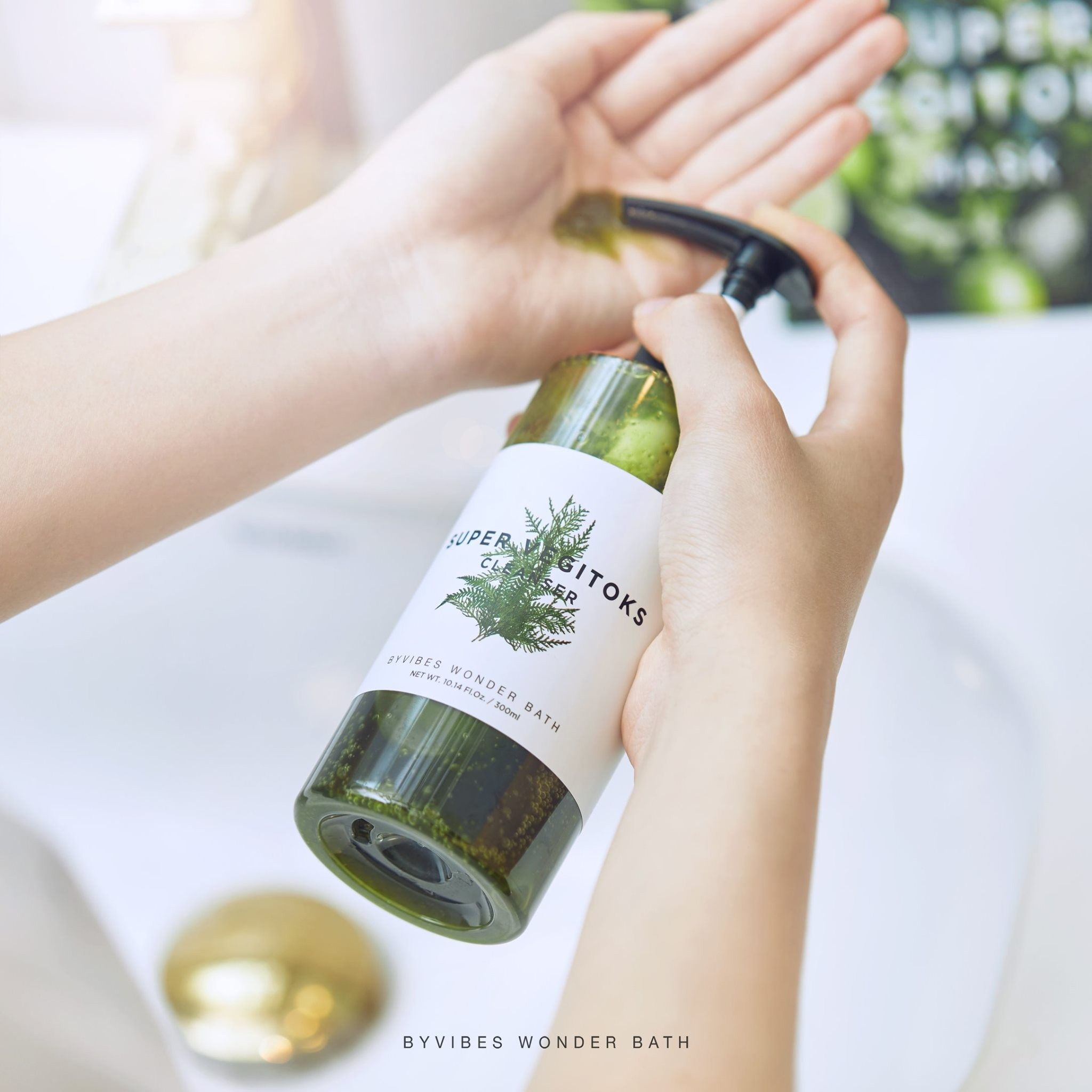 Set Mini Sữa Rửa Mặt Thải Độc Rau Củ Byvibes Wonder Bath Super Vegitoks Cleanser (3 Chai)