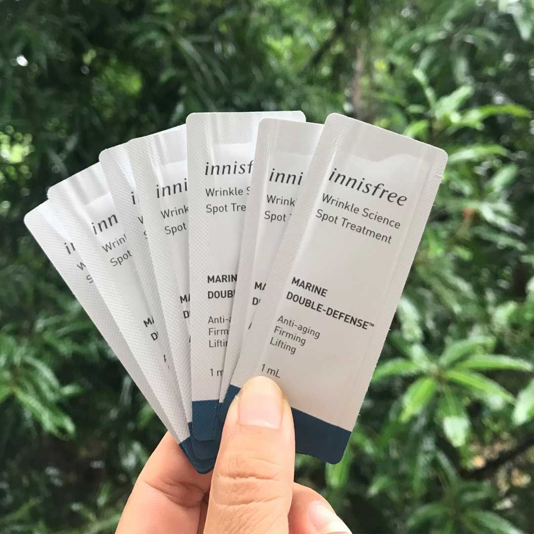  Sample Tinh chất giảm nếp nhăn Innisfree Wrinkle Science Spot Treatment 1ml 