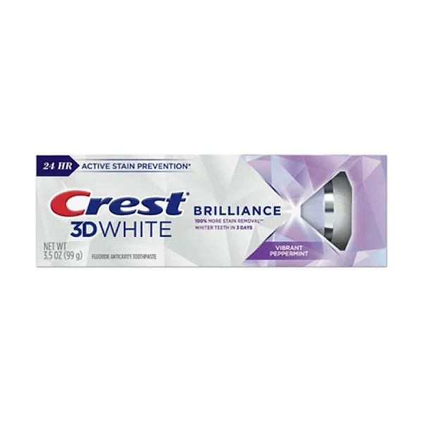  Kem Đánh Răng Trắng Răng Tan Mảng Bám CREST 3D Brilliance 24HR - 99g 