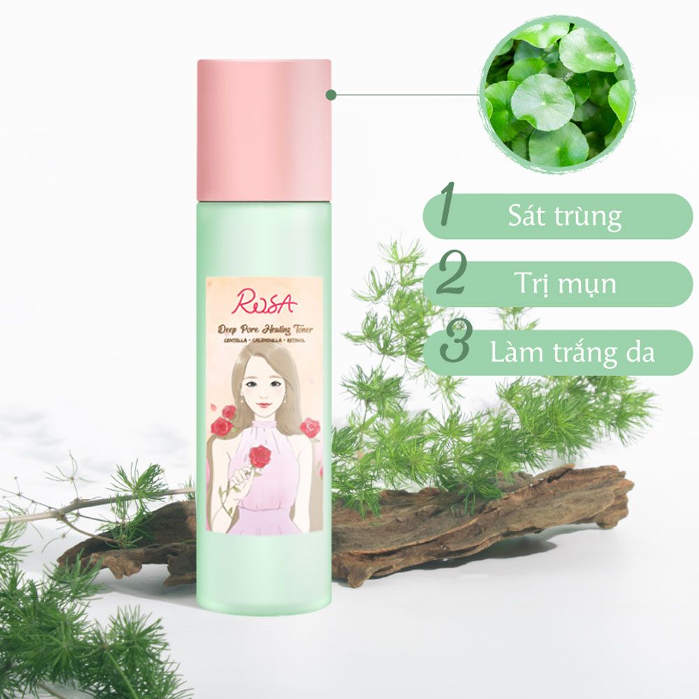 Nước Hoa Hồng SeoulRose Rosa Deep Pore Healing Toner 120ml