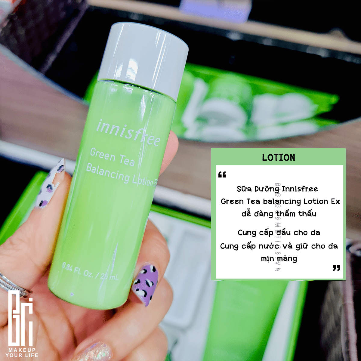 Bộ Chăm Sóc Da Innisfree Green Tea Balancing Skin Care Trio Set EX 6 Items ( Travel Exclusive)