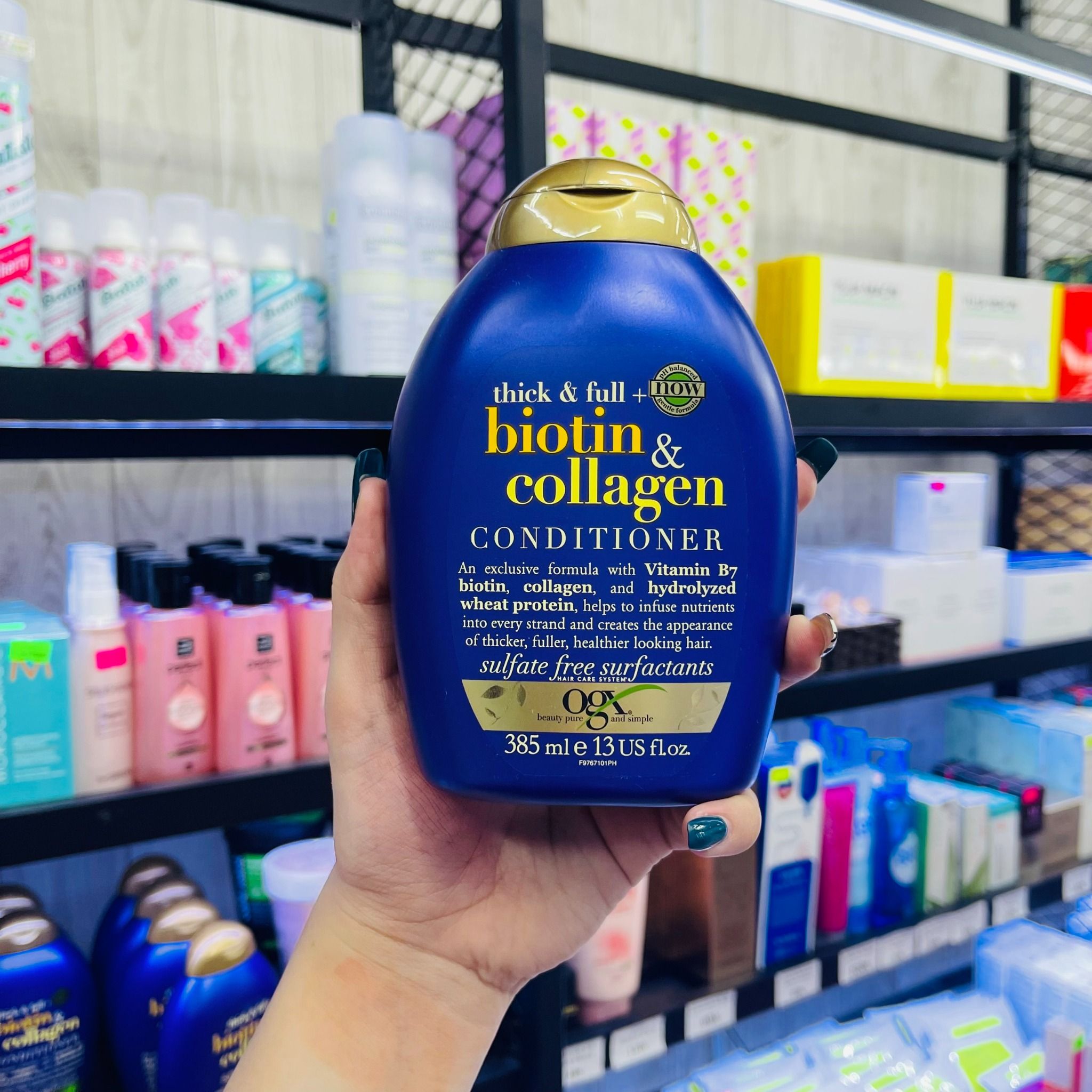  Combo Dầu Gội - Dầu Xả Tím OGX Beauty Biotin & Collagen (Có bán lẻ) 