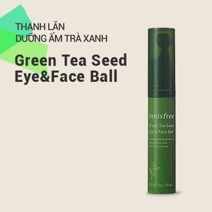  Thanh Lăn Dưỡng Da Vùng Mắt INNISFREE Green Tea Seed Eye & Face Ball 10ml 