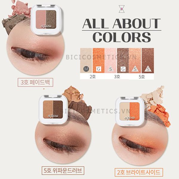 Phấn Mắt 2 Màu A’Pieu Mineral Mono Shadow (Dual)