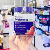  Kẹo Dẻo Hỗ Trợ Giúp Ngủ Ngon Giấc - Thẳng Giấc NATROL Gummies MELATONIN 10MG Sleep Vị Dâu - 60 viên/90 viên 