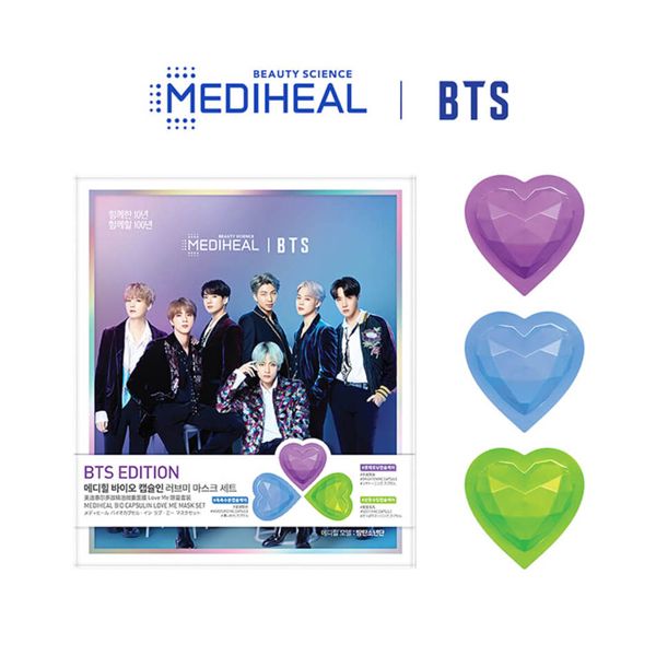 Set Mặt Nạ Mediheal Love Me Capsulin Mask ( Phiên Bản BTS)