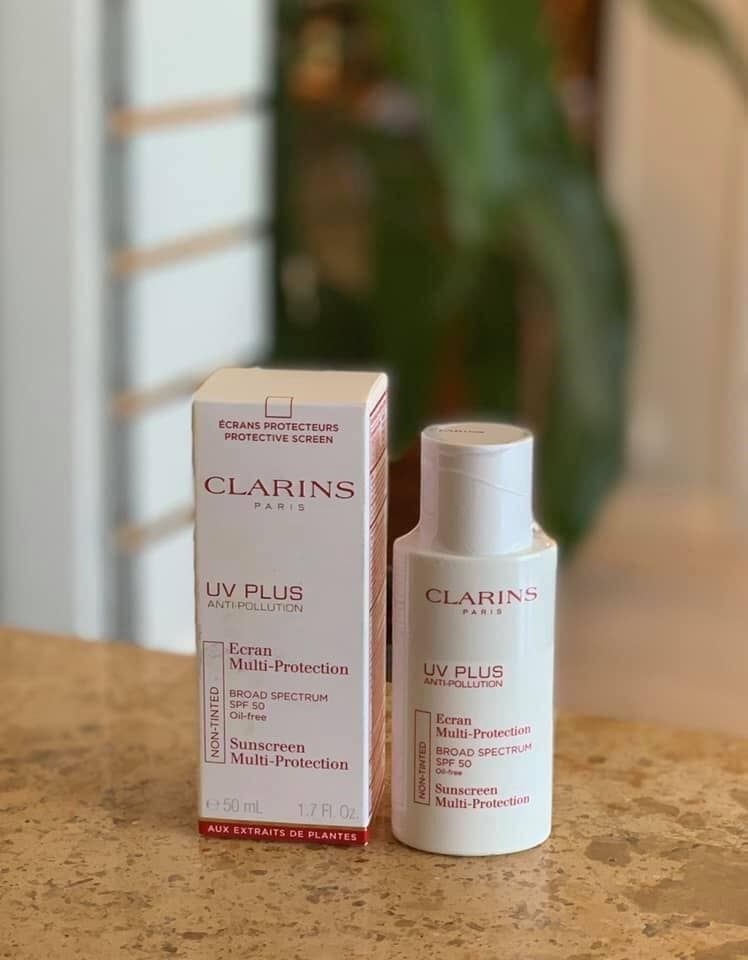  Kem Chống Nắng Không Chứa Dầu Clarins UV Plus Multi Protection Non Tinted SPF 50 - 50ml (07/2024) 