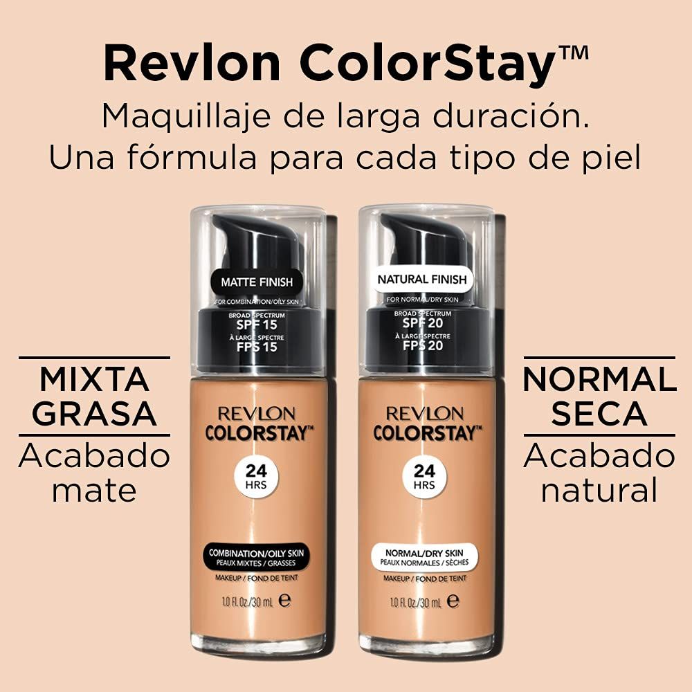  (Mẫu Mới) Kem Nền Che Phủ Cao, Bổ Sung Thêm VitE Kiềm Dầu REVLON 24H COLORSTAY Combination/Oliy Skin - Da Hỗn Hợp/Dầu (30ml) 