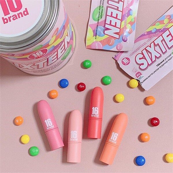 Son Thỏi Lì 16Brand Ru 16 Lipstick Fruit Chu Edition
