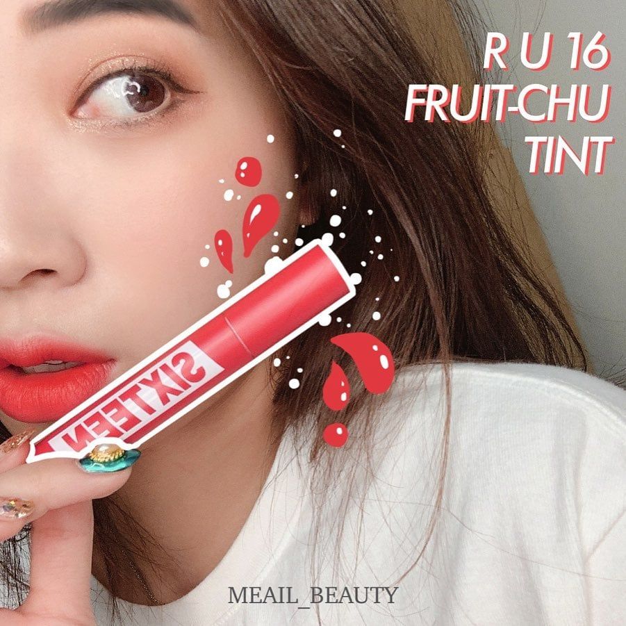 Son Kem Siêu Lì 16Brand Fruit Chu Tint