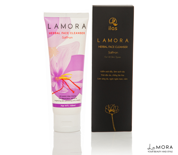  Sửa Rửa Mặt Dược Liệu Saffron Ilas Lamora Herbal Face Cleanser Saffron 