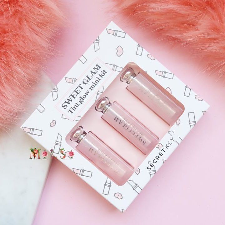 Set 3 son dưỡng có màu Secret Key Sweet Glam Tint Glow Mini Kit