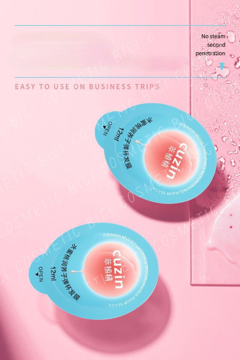 Viên Mặt Nạ Tóc Hương Đào Cuzin Peach Moisturizing Hair Mask Nội Địa Trung