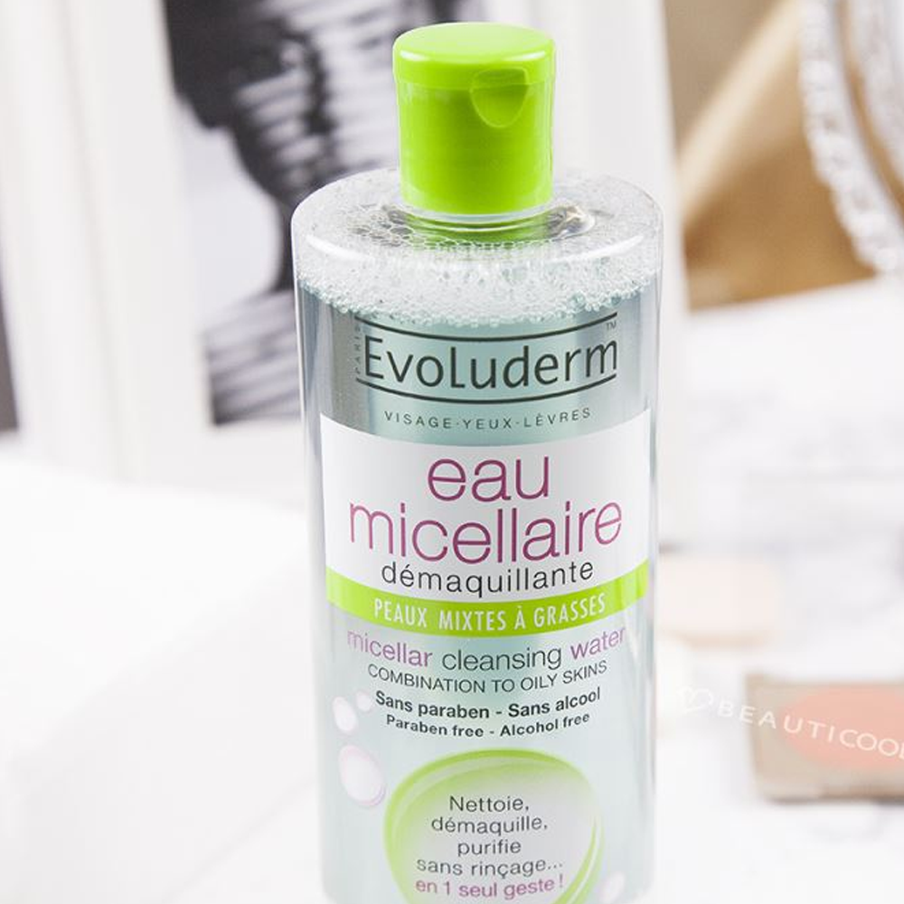 Nước Tẩy Trang Evoluderm Micellar Cleansing Water Xanh Lá - 500ml