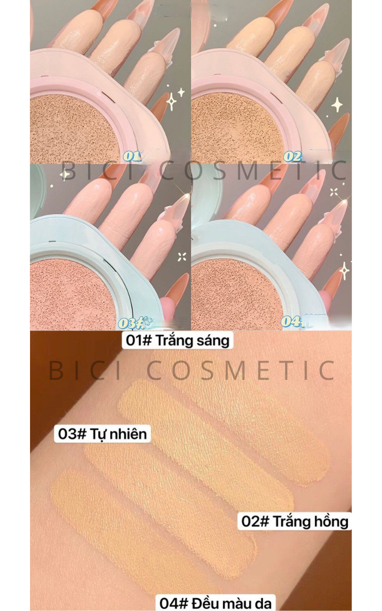 Phấn Nước MAFFICK Air Cushion Foundation Che Khuyết Điểm + Kiềm Dầu Siêu Đỉnh (Tặng kèm 1 Lõi Phấn)