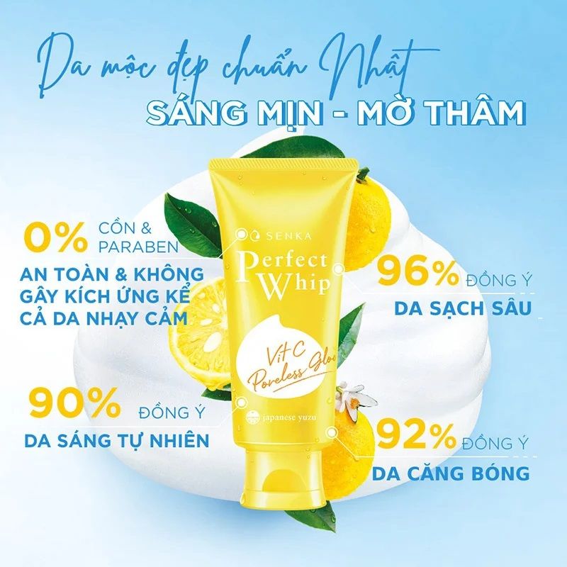  (Đủ Loại) Sữa Rửa Mặt Shiseido Senka Perfect Whip Cleansing Foam 120g 