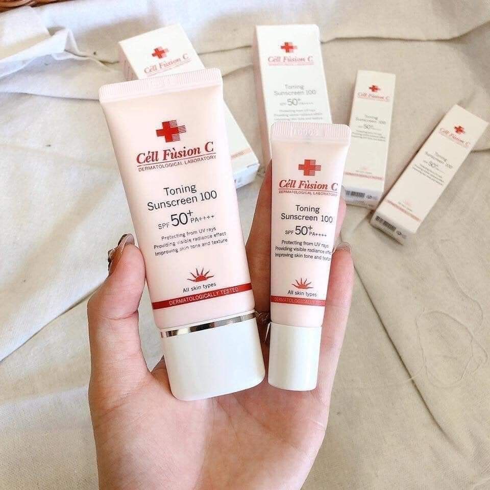 Kem Chống Nắng Cell Fusion C Toning Sunscreen 100 SPF 50+ PA++++