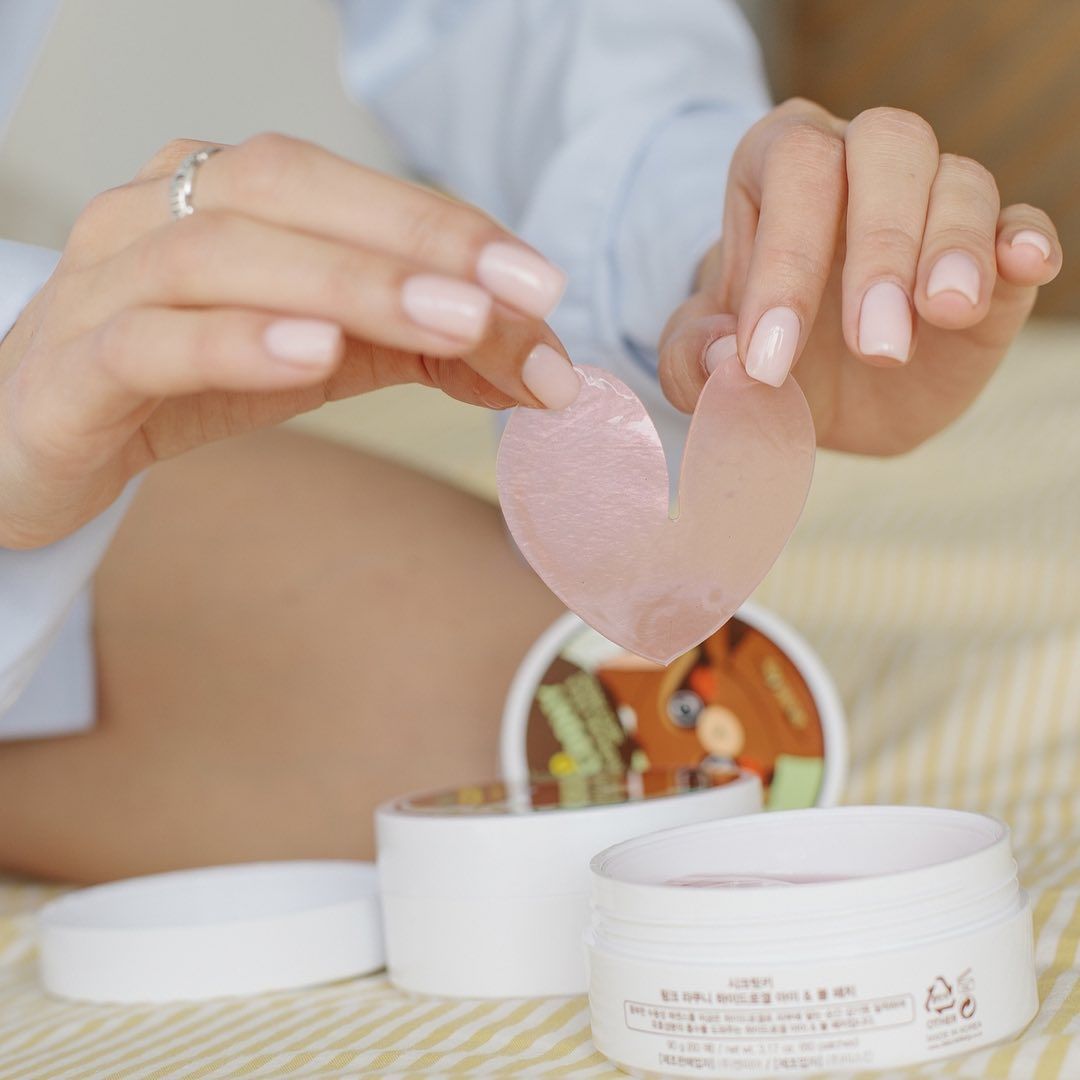 Mặt Nạ Dưỡng Mắt & Má Secret Key Pink Racoony Hydrogel Eye & Cheek Patch
