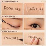  Kẻ Mắt Nước Nét Mảnh 0.8mm Công Nghệ Ultra Fine KO Trôi FOCALLURE Lasting Waterprrof Liquid Eyeliner | FA-200 