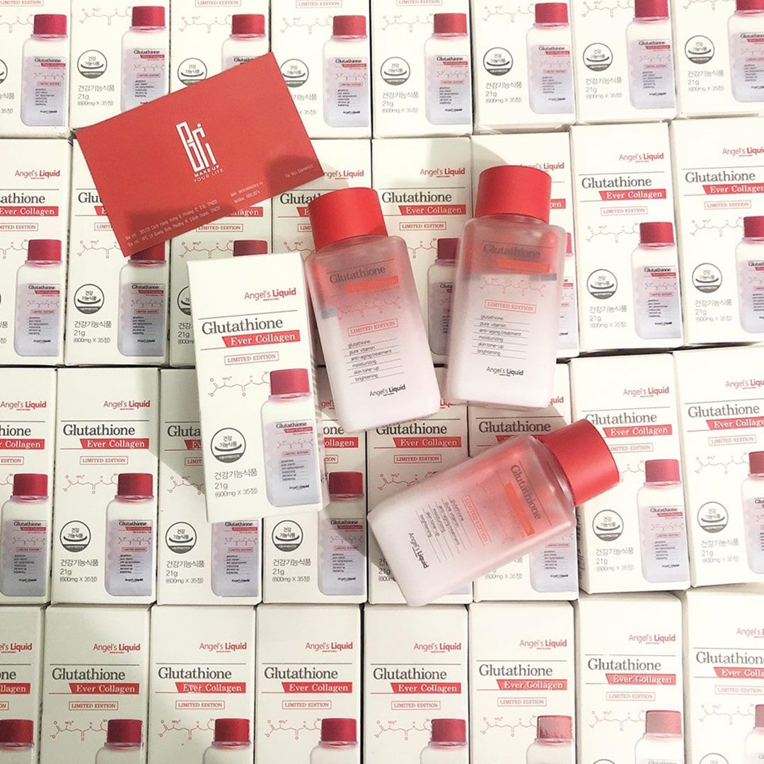 Viên Uống Trắng Da, Giúp Da Săn Chắc Angel's Liquid Glutathione Ever Collagen (35 Viên)