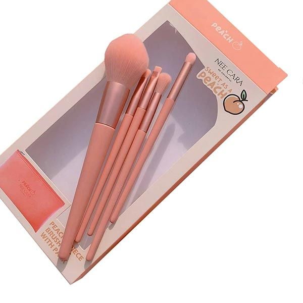 Bộ Cọ Nee Cara Peach 5 Piece Blush Set N615