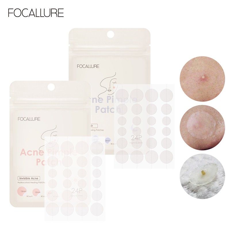  Miếng Dán Mụn Sưng Đỏ, Đẩy Cồi Mụn FOCALLURE Acne Pimple Patch 24P | FA-186 