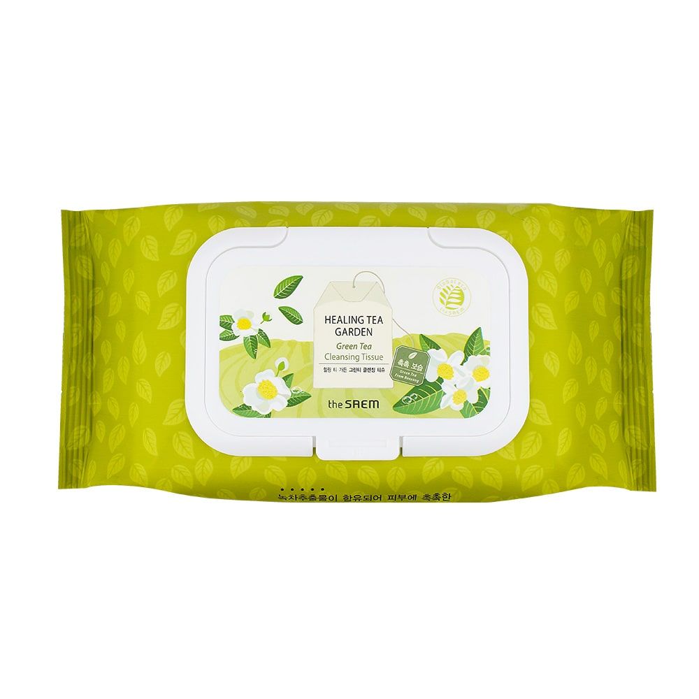 Khăn Tẩy trang The Saem Healing Tea Garden Cleansing Tissue