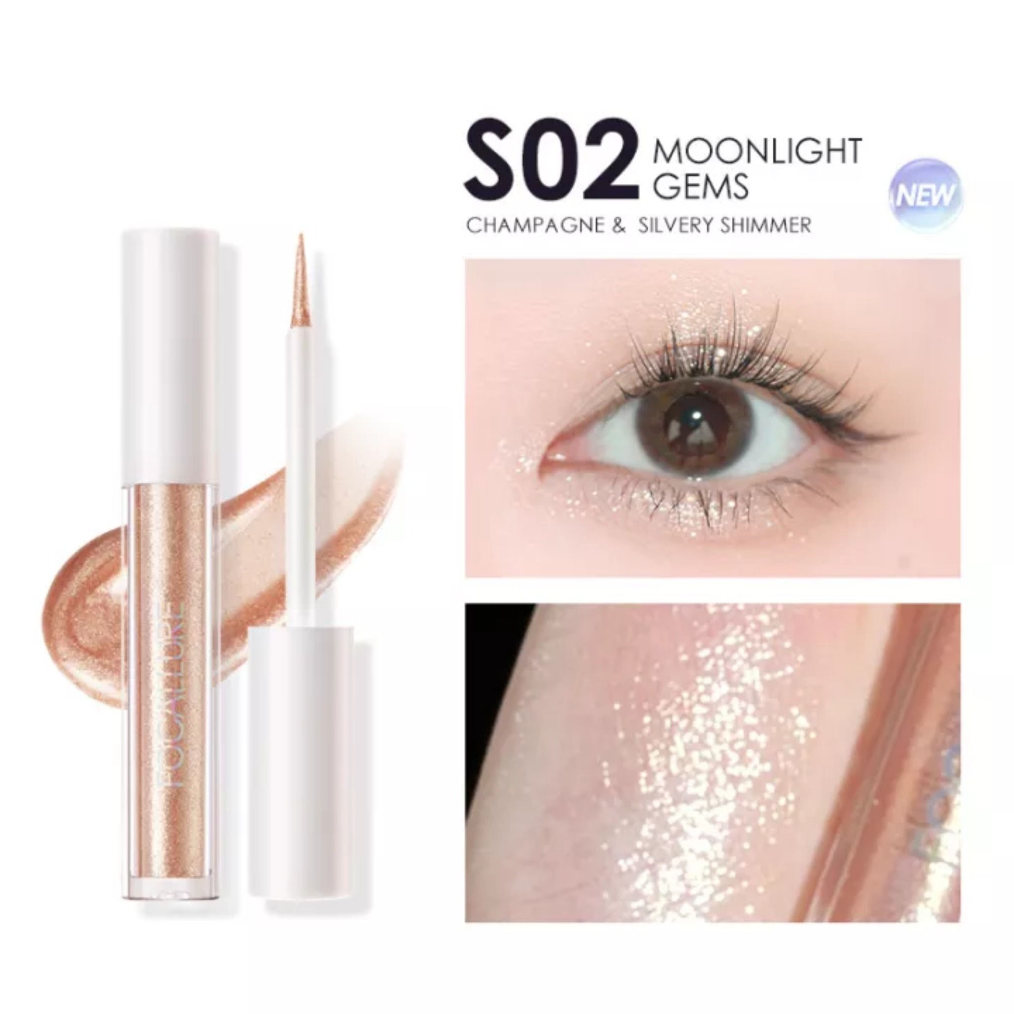 Phấn Mắt Dạng Lỏng Thế Hệ Mới Chống Thấm Nước FOCALLURE Traveler Liquid Eyeshadow | FA903