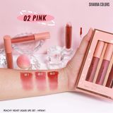  Set Son 3 Màu Sivanna Colors Peachy Velvet Liquid Lips Set HF5041 - #No1 #No2 