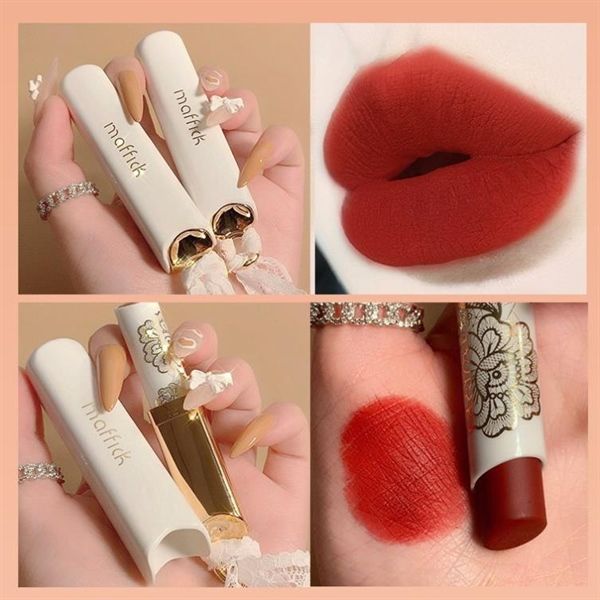  Son Thỏi Lì Ren MAFFICK Lace Honey Whisper Light Mist Matte Lipstick Nội Địa Trung Chính Hãng 