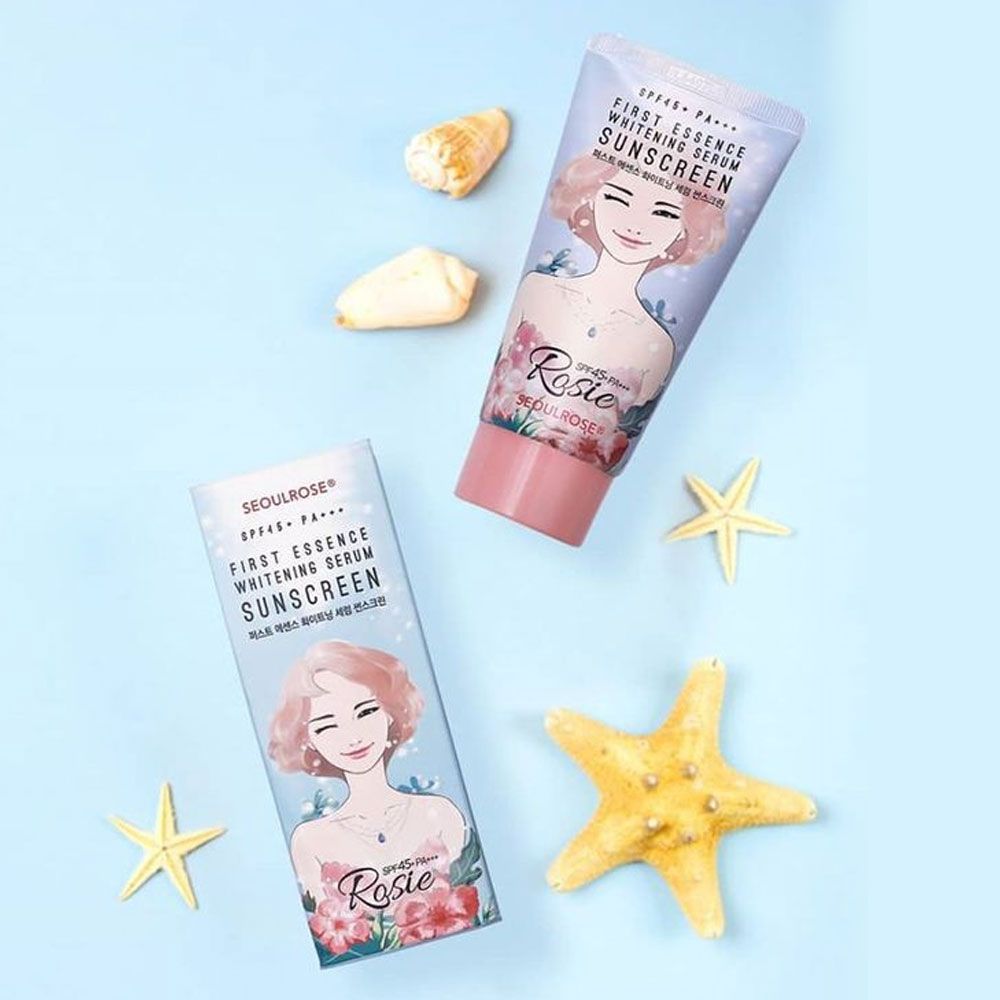 Kem chống nắng ROSIE SeoulRose First Essence Whitening Serum Sunscreen SPF45 PA+++