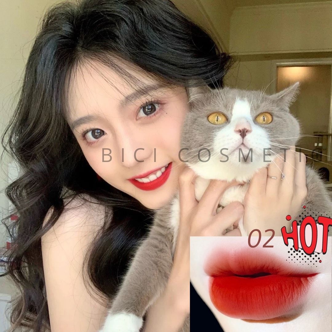 Set Son 5 Cây HERORANGE Hot Girl Ôm Mèo Weibo Nội Địa Trung