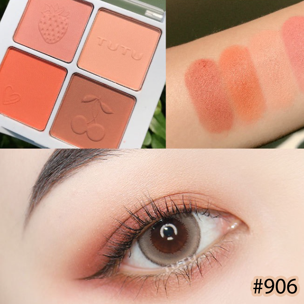 Bảng Phấn Mắt Nội Địa Trung AROMA SWEET EYESHADOW 4 Ô Màu