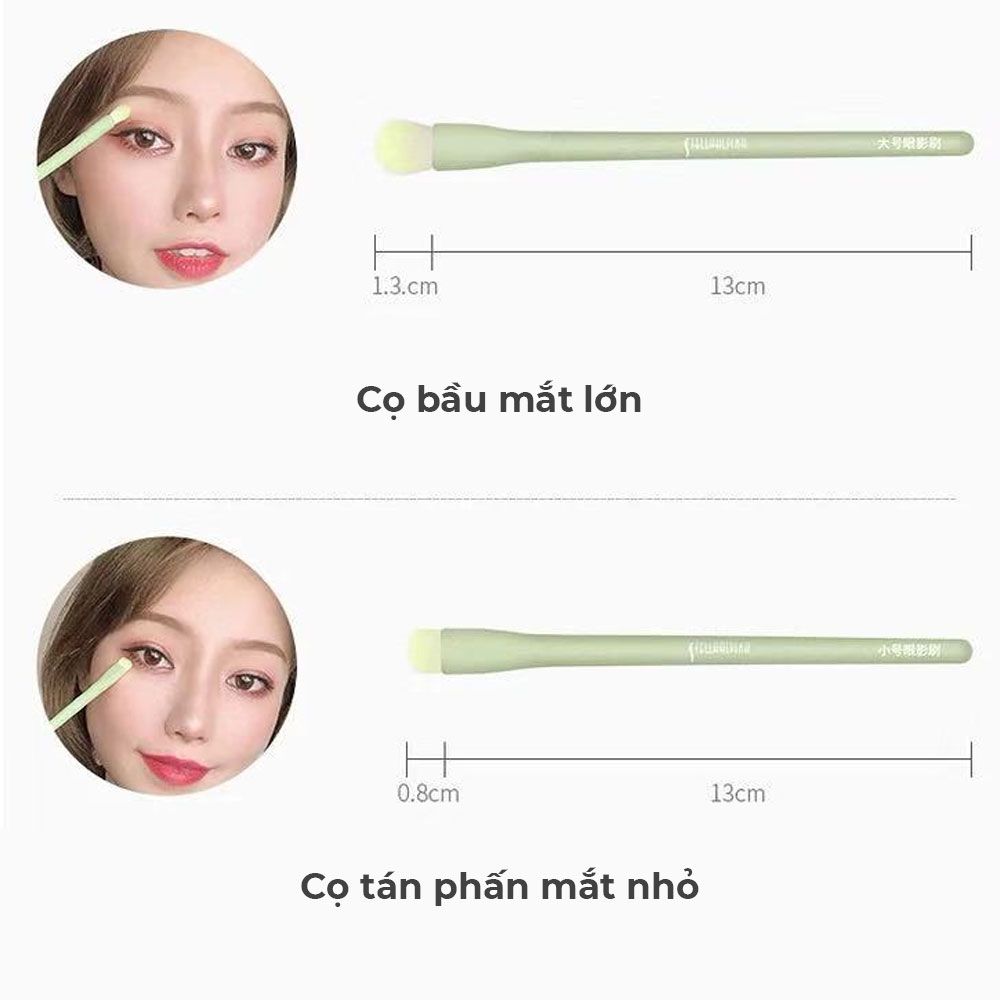 Bộ Cọ 8 Cây Stella Alpina Hồng - Xanh dương Nội Địa Trung
