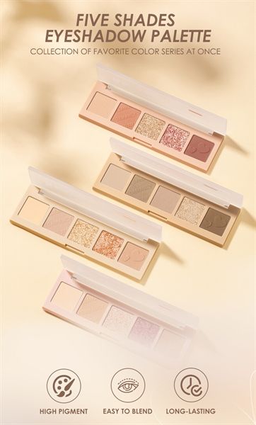 Bảng Phấn Mắt 5 Màu Bền Màu Lâu Trôi FOCALLURE Five Shades Eyeshadow Palette | FA354