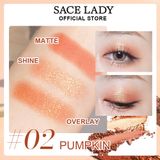  Phấn Mắt 2 Màu Ngọc Trai Không Trôi SACE LADY Makeup Eyeshadow Nội Địa Trung 