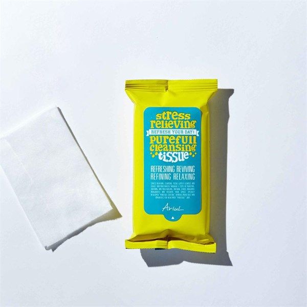 Khăn Giấy Tẩy Trang Ariul Stress Relieving Purefull Cleansing Tissue (15 Miếng)