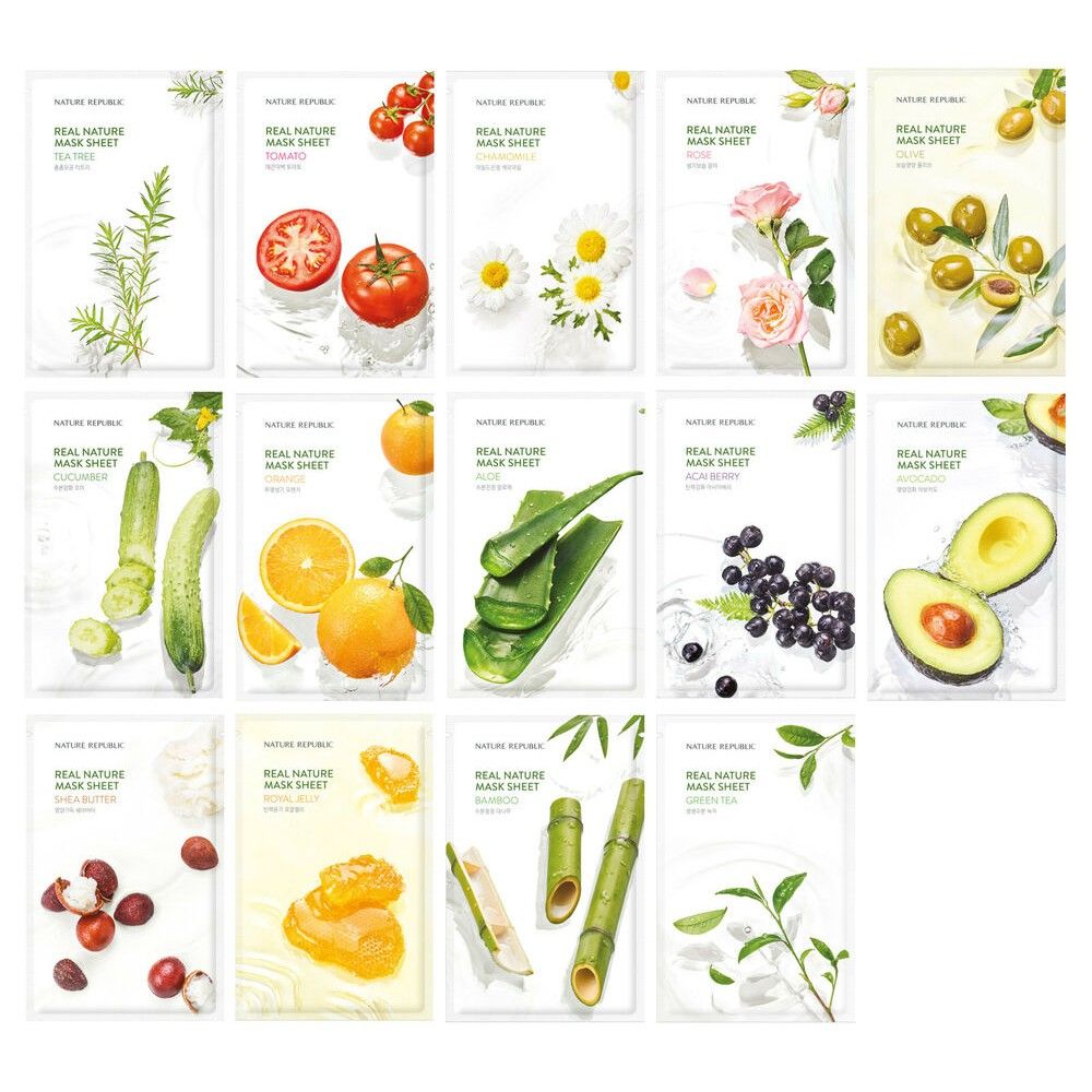Mặt Nạ Giấy Nature Republic REAL NATURE MASK SHEET