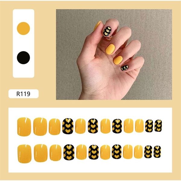 (Update Liên Tục) Set 24 Móng Tay Giả Nails Box Kèm Keo Dán Nội Đia Trung